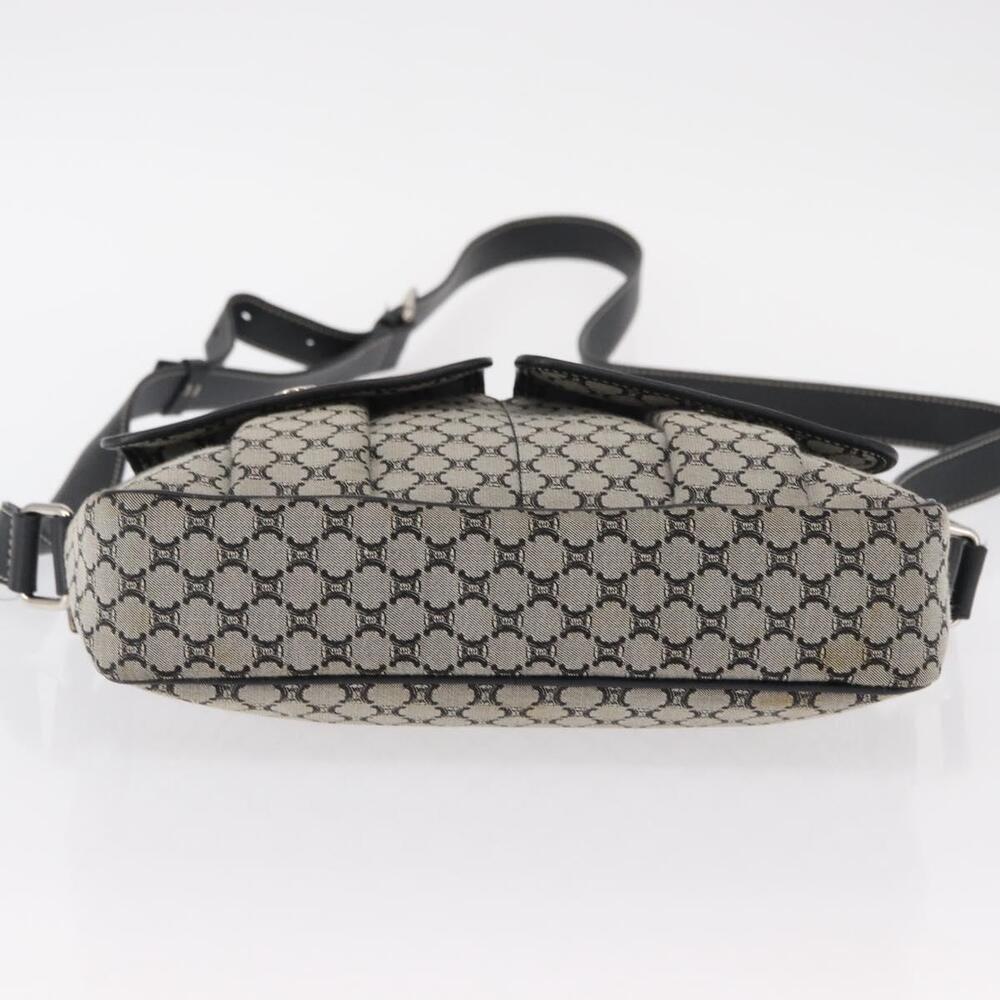 CELINE Macadam Canvas Shoulder Bag Gray Silver Auth ep11913 - Picture 5 of 16